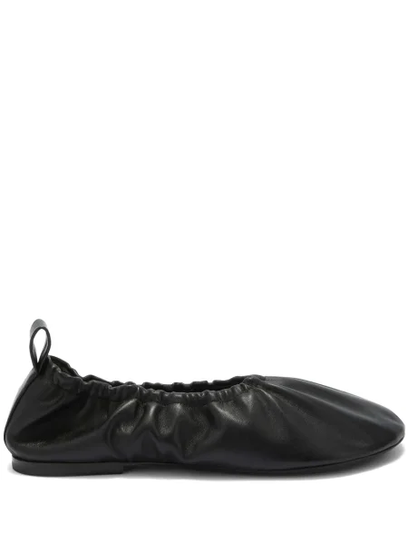Balerini Jil Sander din piele negru