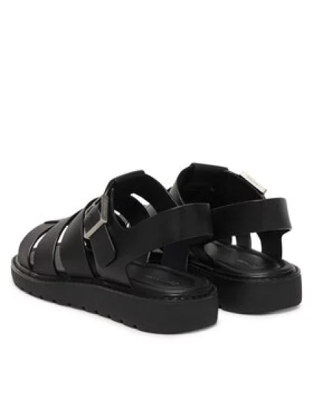 Calvin Klein Basutės Sq Molded Sndl Fisher Lth juoda