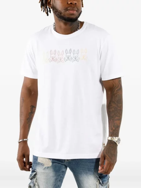 Тениска Psycho Bunny бяло