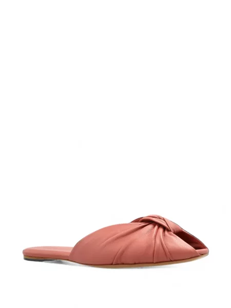 Sandale Chloé din piele fără toc roz