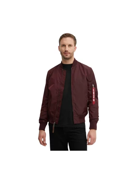 Lekki kurtka bomber Alpha Industries czerwony