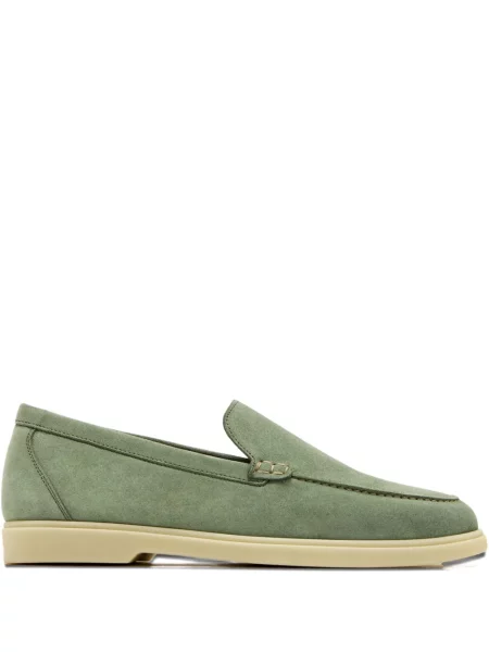 Pantofi loafer Magnanni din piele de căprioară verde