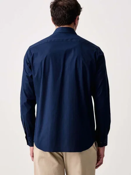 Tommy Hilfiger koszula z bawełną granatowa