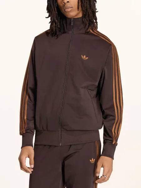 Adidas Originals Bunda Na Trénink Firebird tmavě / koňaková hnědá