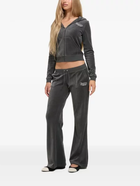 Είδος βελούδου hoodie Juicy Couture γκρι