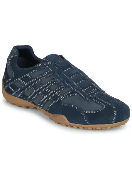 Pantofi Geox cu model piele de șarpe albastru