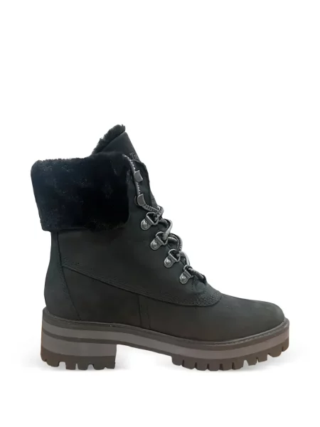 Cizme scurte Timberland din piele de oaie negru