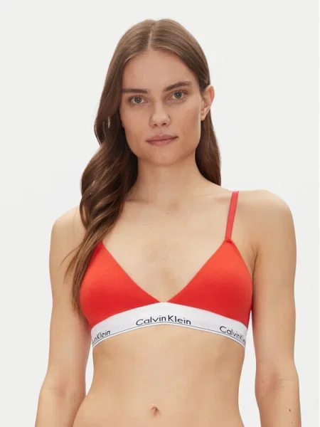 Calvin Klein Underwear Сутиен бралет Lightly Lined Triangle Червен оранжево