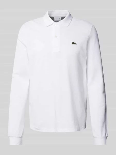 Lacoste longsleeve gładki biały