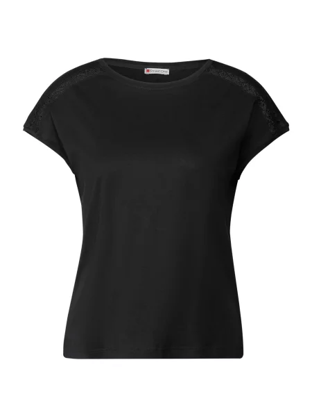 STREET ONE Tričko čierna