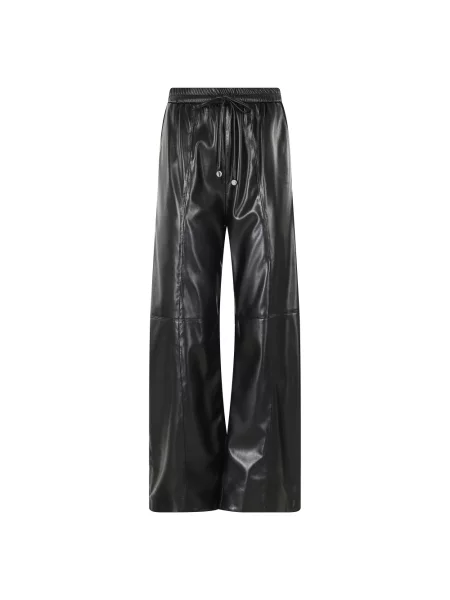 Spodnie Isabelle Blanche skórzane czarne