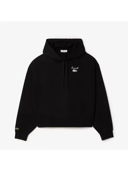 Lacoste Polarowa Bluza czarna