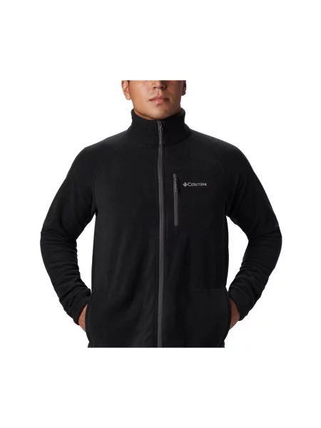 Klasična majica Columbia od flisa crna