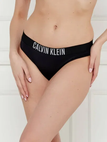 Calvin Klein Swimwear Bikini alsó fekete