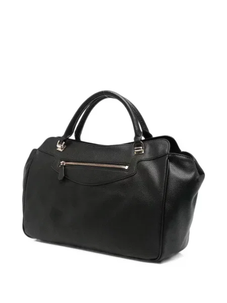 Geantă shopper Guess din piele negru