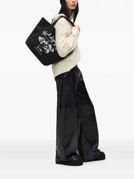 Geantă shopper Karl Lagerfeld negru