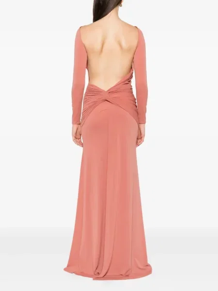 Rochie maxi Alex Perry lungă de costum roz