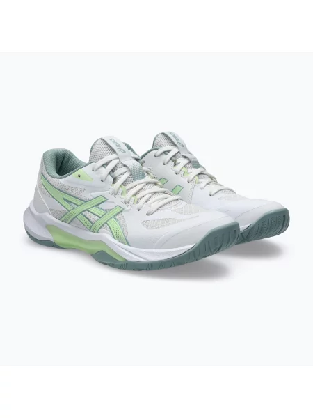 Încălțăminte de volei pentru femei ASICS Gel-Tactic 13 white/illuminate yellow alb