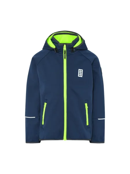 Kurtka softshell dziecięca LEGO LWSKY granatowa niebieska