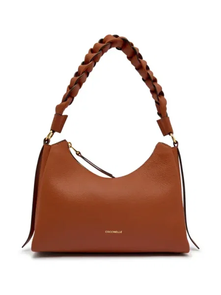 Coccinelle Bőr hobo táska BOHEME GRANA DOUBLE barna