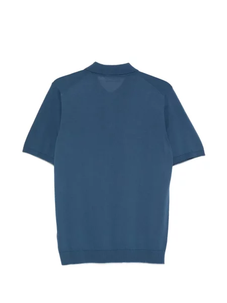 Scurt tricou polo Roberto Collina albastru