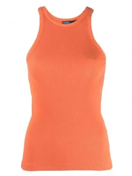 Φλοράλ τέντωμα γιλέκο Polo Ralph Lauren με σχέδιο πορτοκαλί