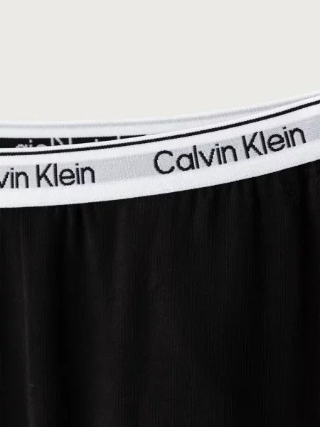 Calvin Klein Underwear kétrészes pizsama gyerek elasztánnal narancsszínű