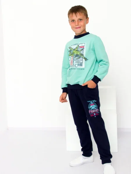 Дитячий Спортивний костюм Носи своє бавовна/поліестер зелений