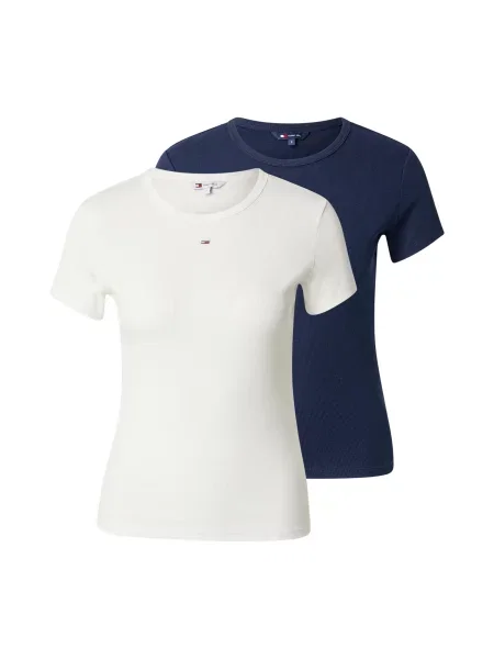 Tommy Jeans Tricou ESSENTIAL' alb