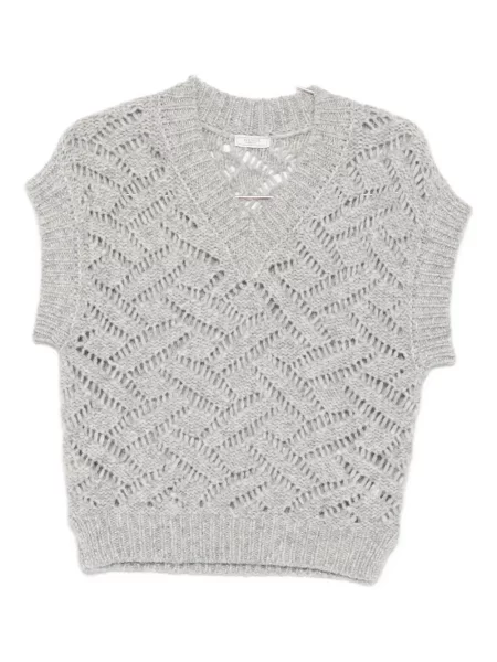 Vestă Peserico tricotate gri