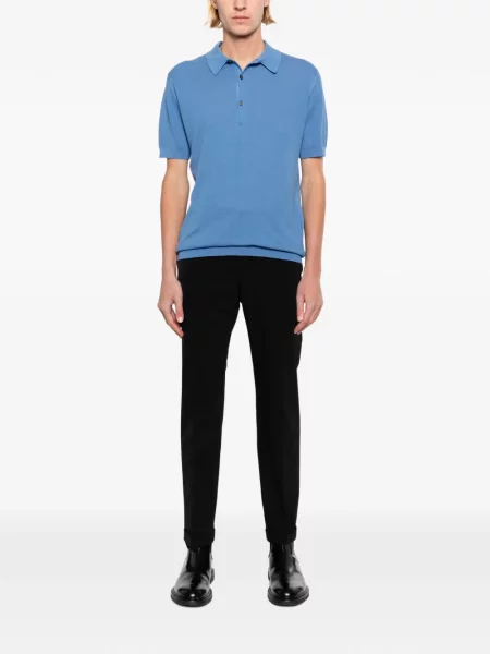 Tricou polo John Smedley albastru