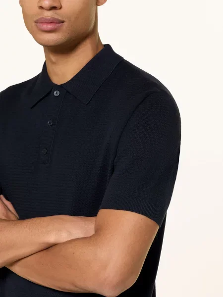 Paul Pletené Polo Tričko tmavě modrá