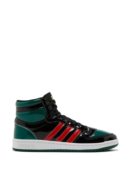 Tricou Adidas din piele de căprioară cu bretele cu glugă negru