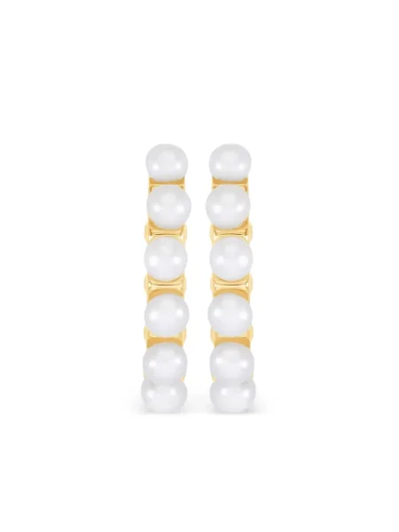 Обеци Dower And Hall бяло