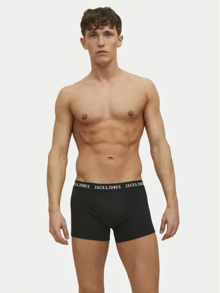 JACK & JONES Boksarice / bela črna