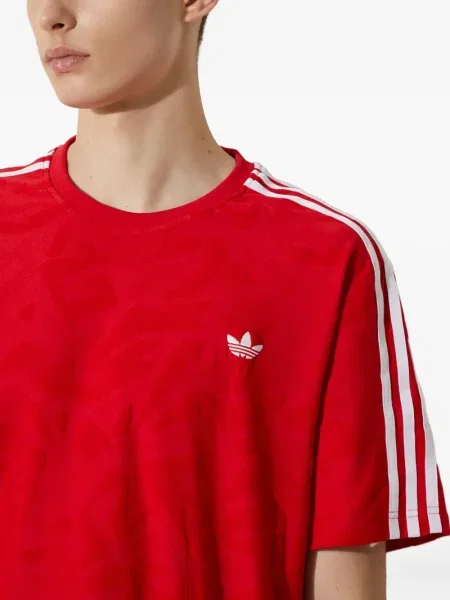 Tricou Adidas cu imagine alergare din jerseu gri