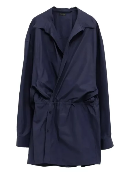 Mała mały sukienka mini Balenciaga garniturowa niebieska