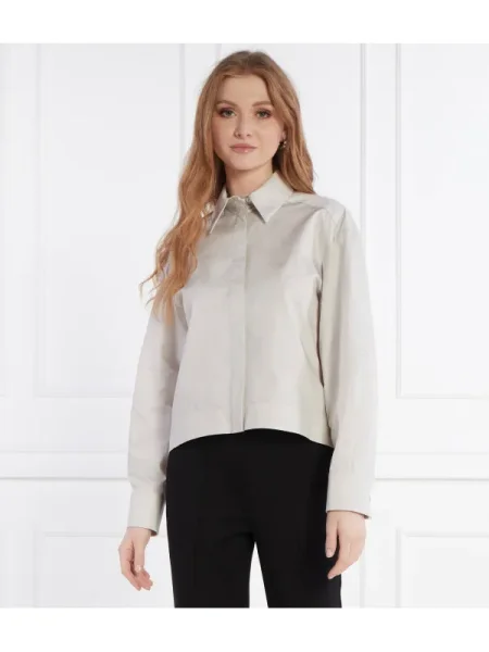 Max Mara Leisure De satin cămașă DANDY bej
