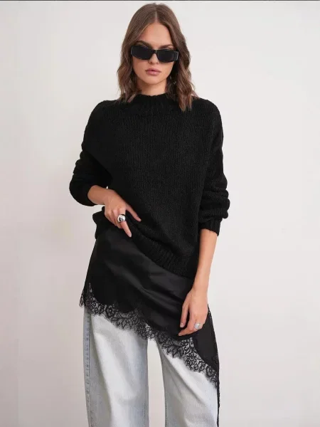 MixRay Svetr Pullover' černá