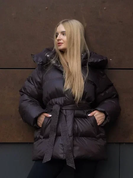 Пуховик Tian коричневий