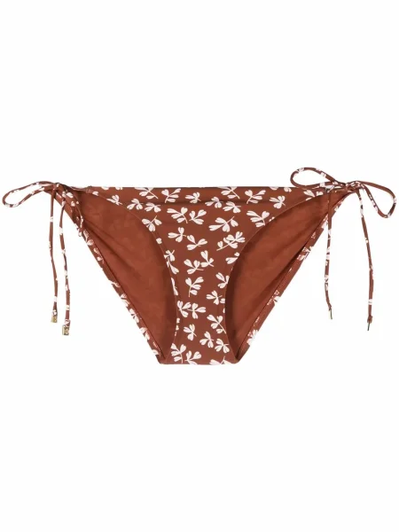 Bikini Tory Burch cu model floral maro