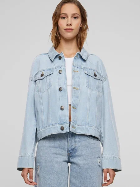 Urban Classics Geacă de primăvară-toamnă deschis albastru