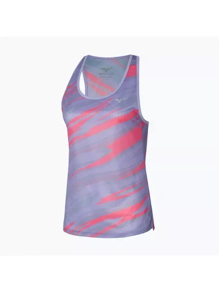 Дамски потник за бягане Mizuno DAF Graphic Tank pastel lilac виолетово