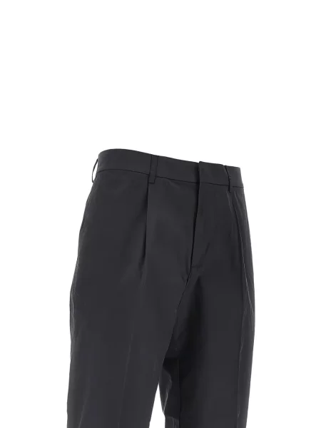 Pantaloni Emporio Armani plisate albastru