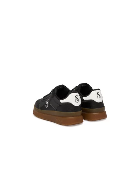 SKECHERS Niske tenisice COURTSIDE-CALI DUDEZ / bijela crna