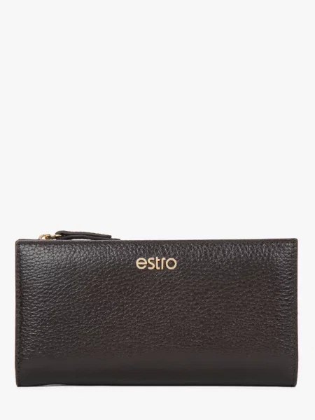 Кожаный кошелек Estro коричневый