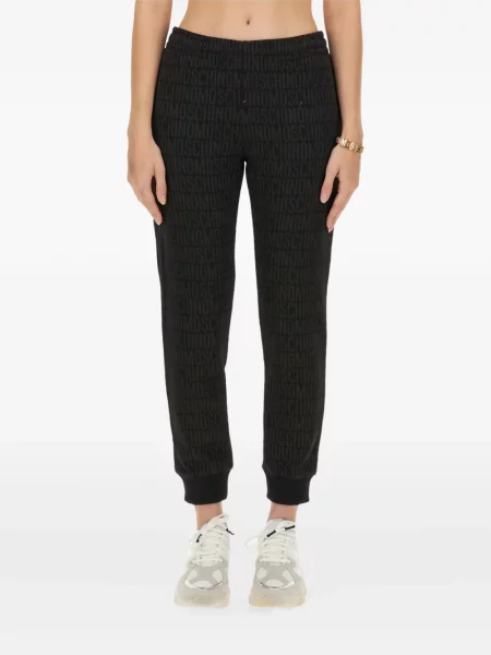 Pantaloni Moschino cu imagine negru