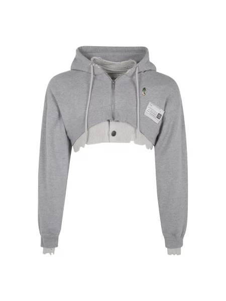 Warstwowa krótka parka Mihara Yasuhiro szara