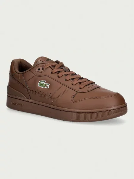 Lacoste T-CLIP SET sneakers pentru bărbați din piele maro