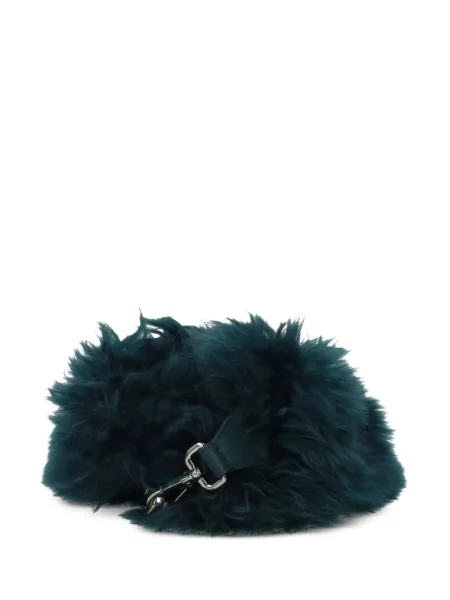 Geantă Fendi cu blană verde